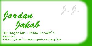 jordan jakab business card